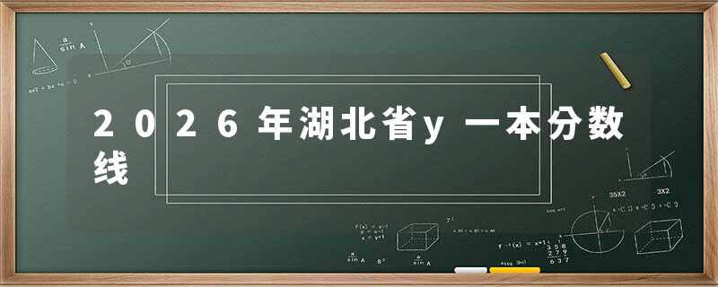2026年湖北省y一本分数线