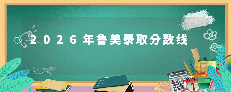 2026年鲁美录取分数线