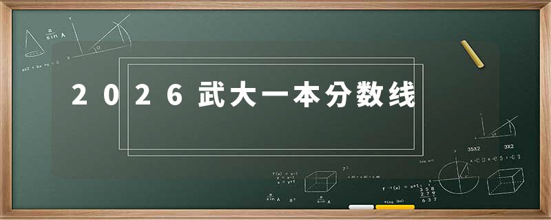 2026武大一本分数线