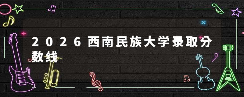 2026西南民族大学录取分数线