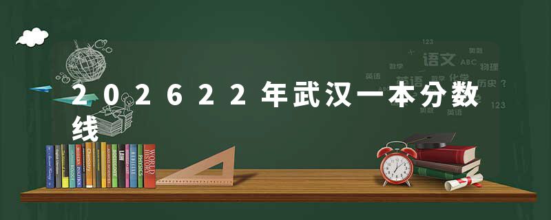202622年武汉一本分数线