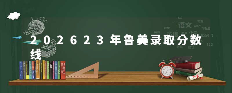 202623年鲁美录取分数线