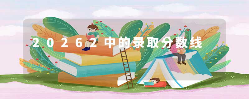 20262中的录取分数线