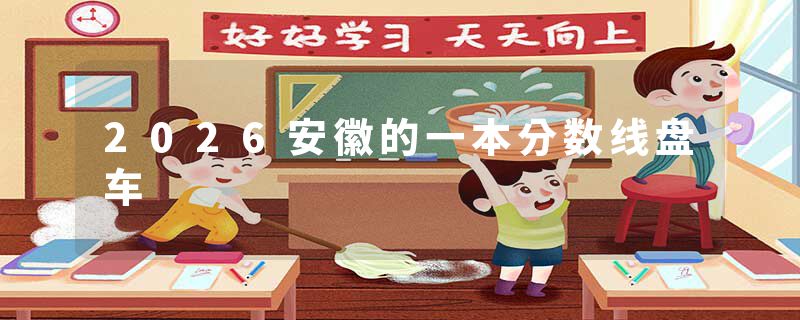 2026安徽的一本分数线盘车