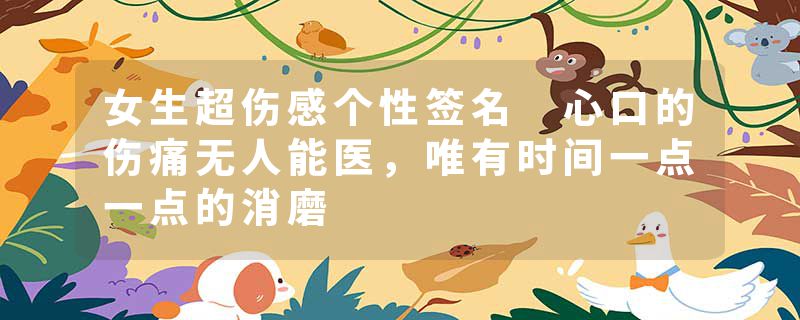 女生超伤感个性签名 心口的伤痛无人能医,唯有时间一点一点的消磨