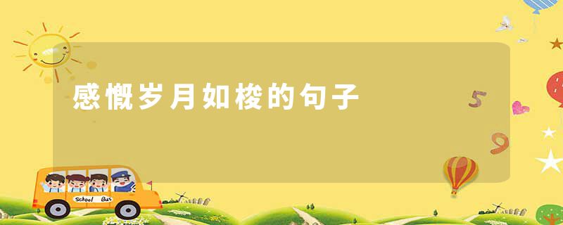 感慨岁月如梭的句子