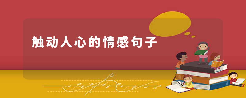 触动人心的情感句子