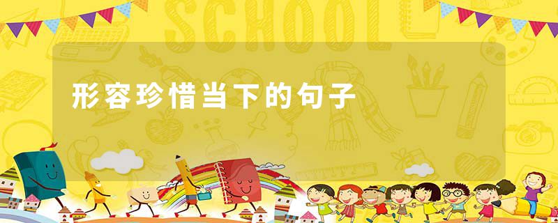 形容珍惜当下的句子