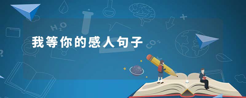 我等你的感人句子