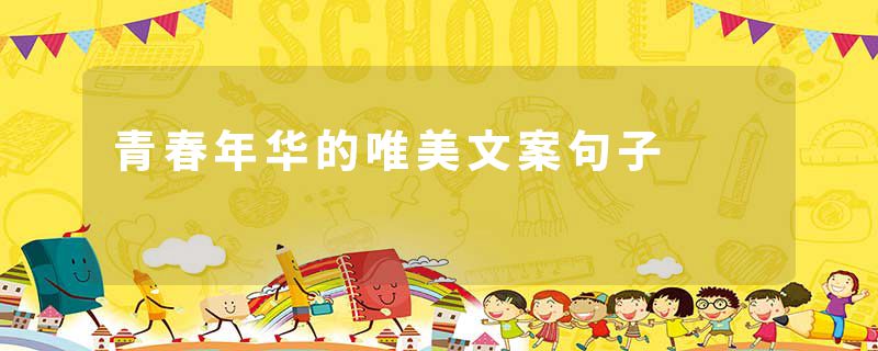 青春年华的唯美文案句子