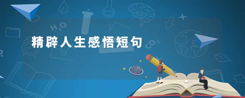 精辟人生感悟短句