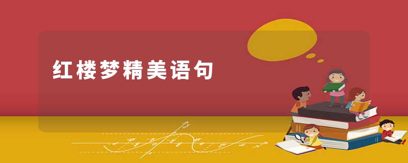 红楼梦精美语句