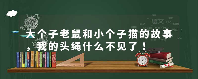 大个子老鼠和小个子猫的故事，我的头绳什么不见了！