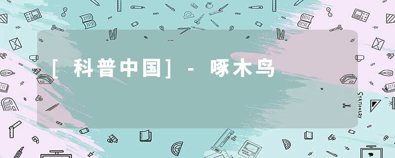 [科普中国]-啄木鸟