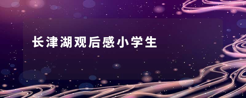 长津湖观后感小学生