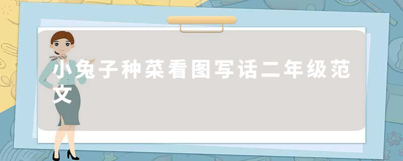 小兔子种菜看图写话二年级范文