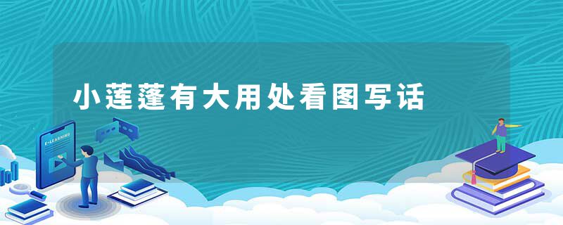 小莲蓬有大用处看图写话