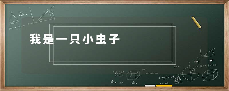 我是一只小虫子