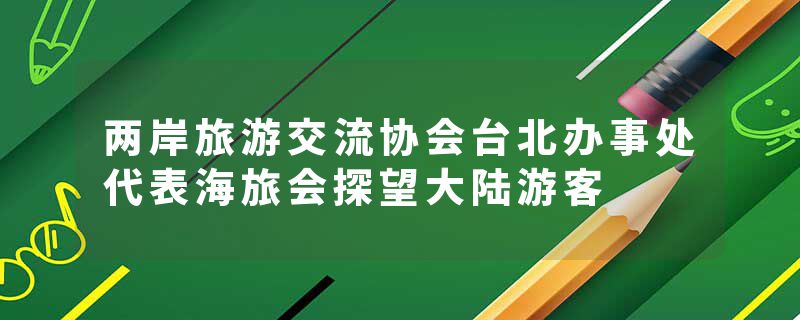 两岸旅游交流协会台北办事处代表海旅会探望大陆游客