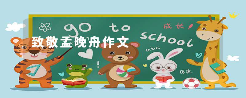 致敬孟晚舟作文