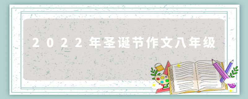 2022年圣诞节作文八年级