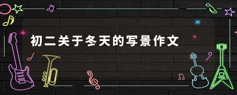 初二关于冬天的写景作文