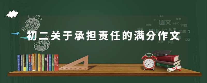 初二关于承担责任的满分作文