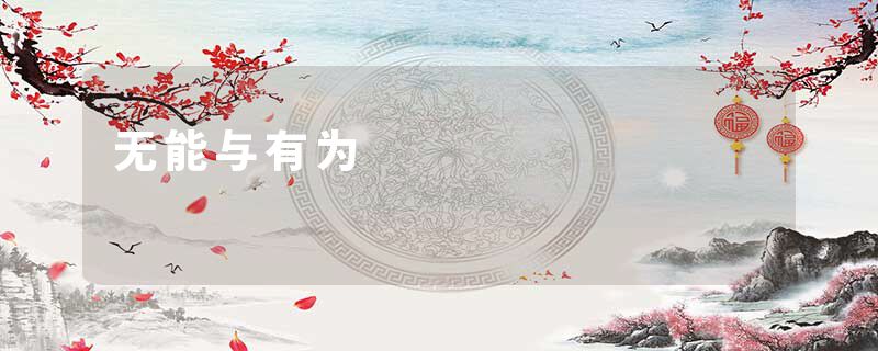 无能与有为