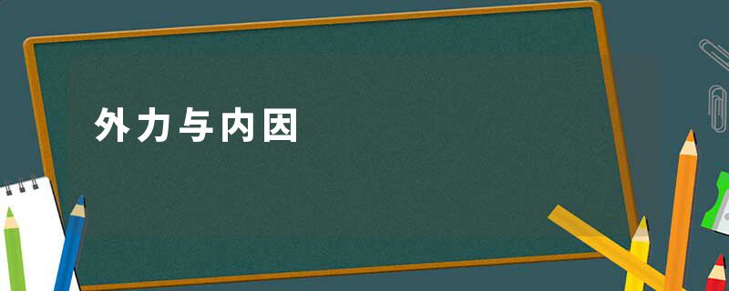 外力与内因