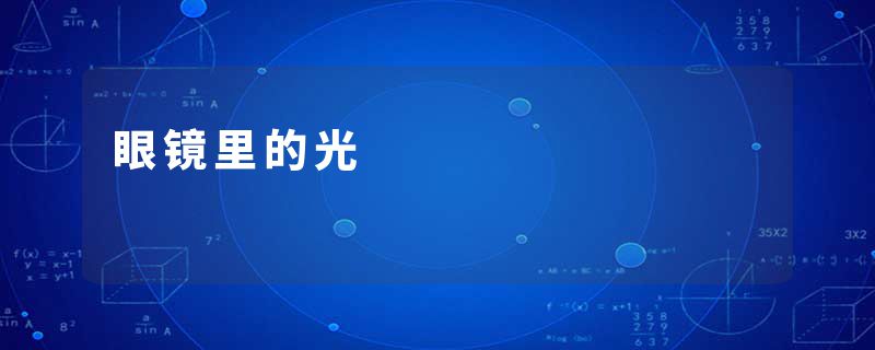 眼镜里的光