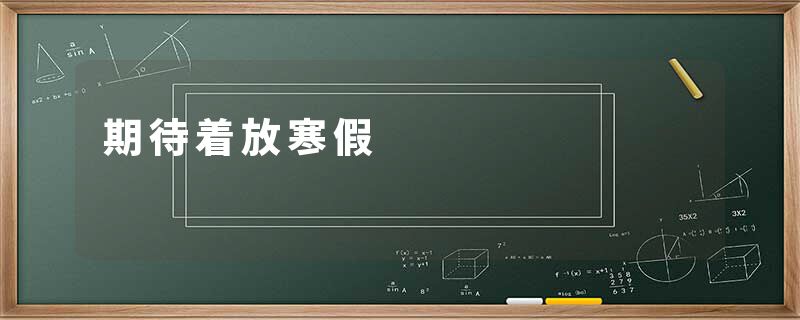 期待着放寒假
