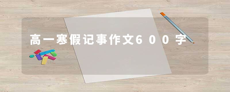 高一寒假记事作文600字