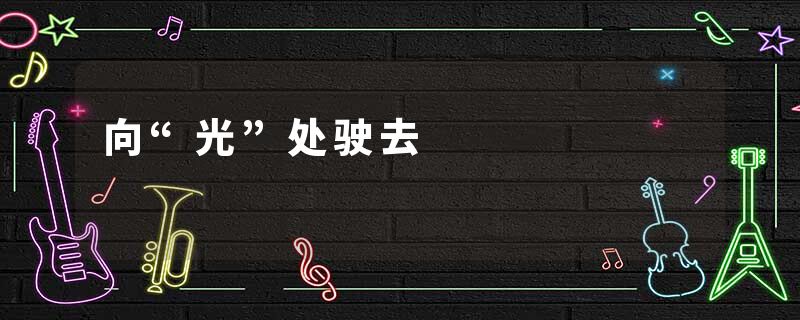 向“光”处驶去