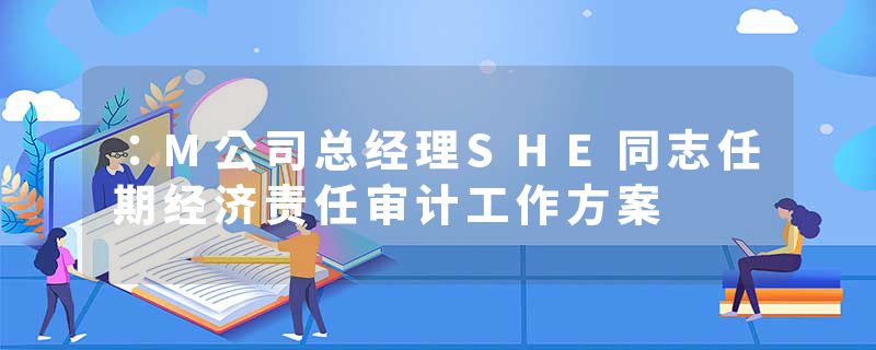 ：M公司总经理SHE同志任期经济责任审计工作方案