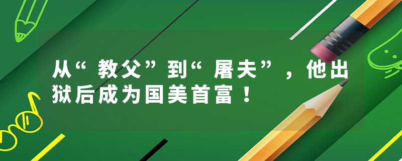 从“教父”到“屠夫”，他出狱后成为国美首富！