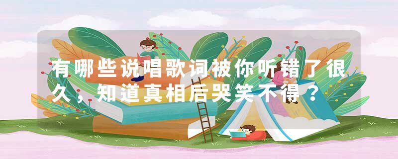 有哪些说唱歌词被你听错了很久，知道真相后哭笑不得？