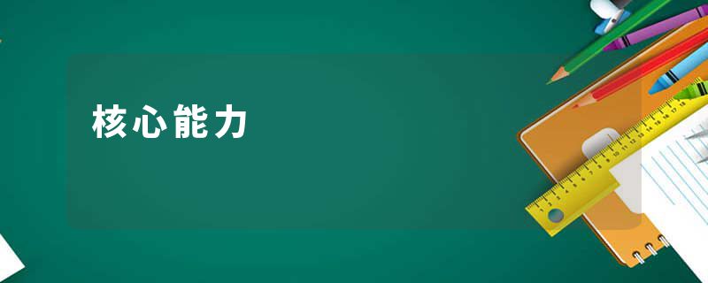 核心能力