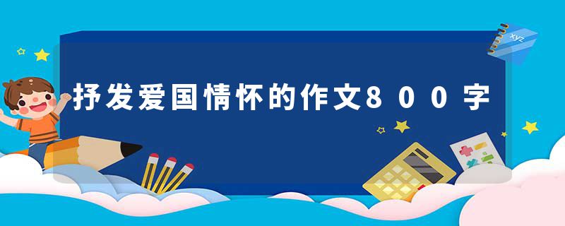 抒发爱国情怀的作文800字