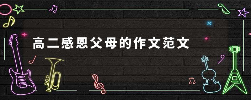 高二感恩父母的作文范文