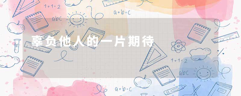 辜负他人的一片期待