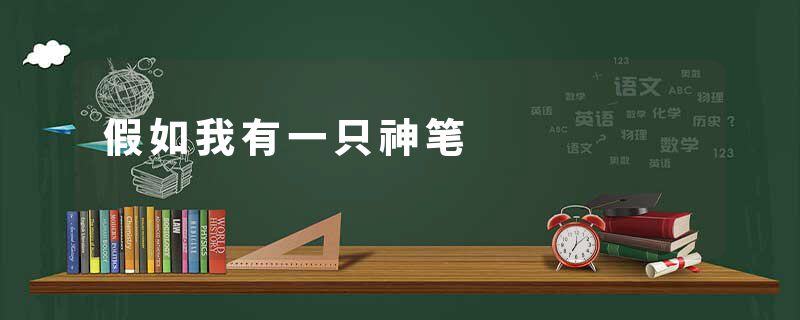 假如我有一只神笔